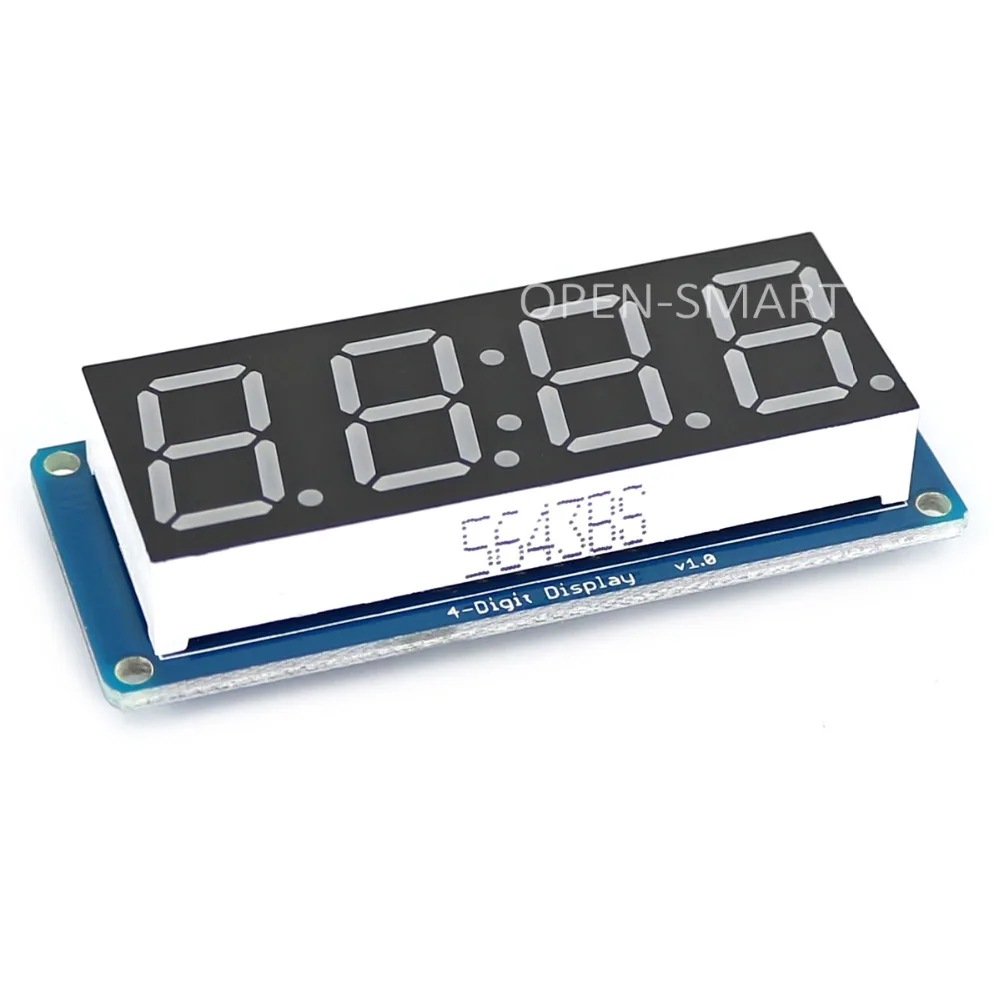 مودول عرض أربعة أرقام بحجم 0.56 بوصة مع شاشة LED حمراء لـ Arduino