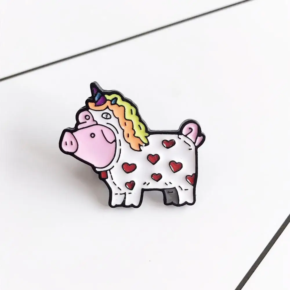 Fashion Enamel Brooches Pin For Women Creative cartoon 