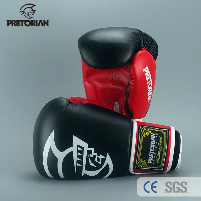 PU LEATHER BOXING GLOVES for Men and Women, PRETORIAN TIWNS MUAY THAI, Training Box, 5 Colors, 10-16 oz