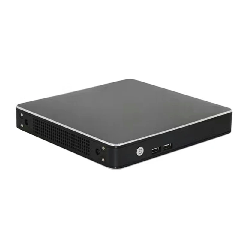 Newest Quad Core Fanless Computer with Intel Celeron J1900 windows 7 mini pc support HDMI VGA 1COM Nettop  Industrial Micro PC