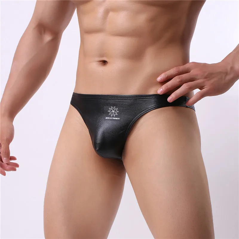 New Men Sexy Underwear G-Strings Shorts Elastic Trunks BRAVE PERSON Men\'s Low Waist Thongs B1161