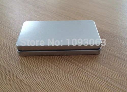 Pack of 10 Square Metal Box Container Business Card Poker Bank Credit Card Holder Storage Matt Silver