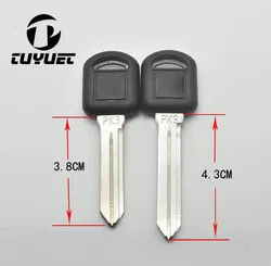 10PCS Uncut Blade Transponder Key Shell for Buick PK3 GL8 FirstLand Excelle Transponder key Shell