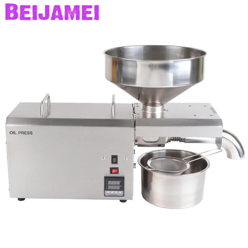 BEIJAMEI Stainless Steel Automatic Seed Oil Press Machine/Commercial Oil Presser/Cold Hot Pressed Oil Maker