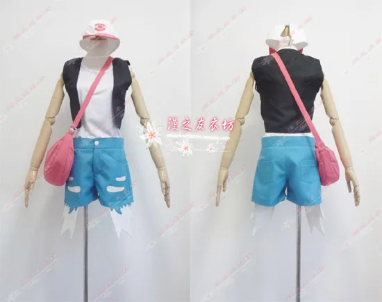 

Black and White Versions Touko Cosplay Costume set with hat and bag 11