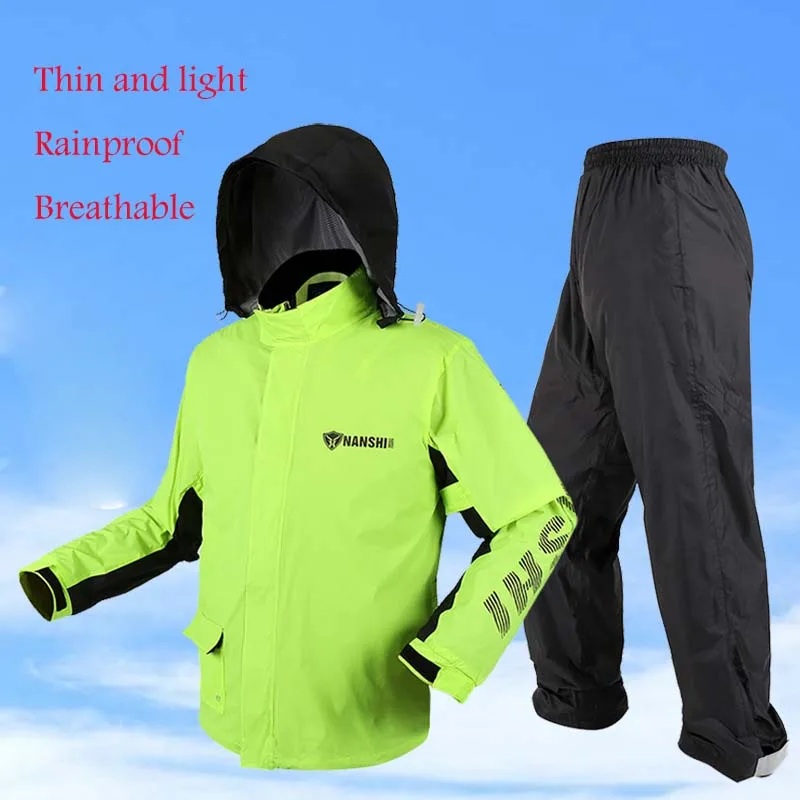 Motorcycle Raincoat Set Split Raincoat Including Jacket Pants Outdoor Fishing Riding Impermeable Raincoat Cover