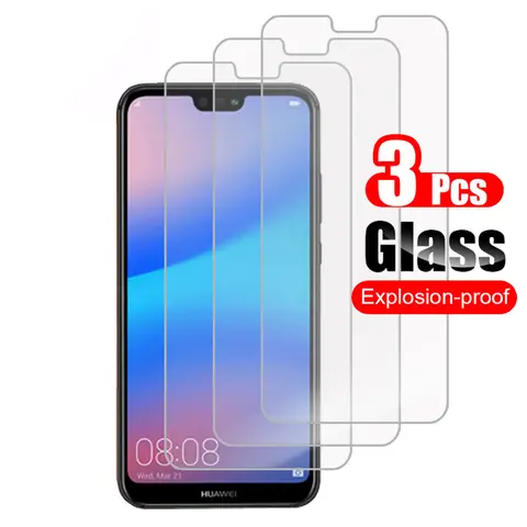 3 Stuks Gehard Glas Voor Huawei P20 Pro Lite Screen Protector Voor Huawei P20 Lite 2019 Beschermende Glas Shield film 9H