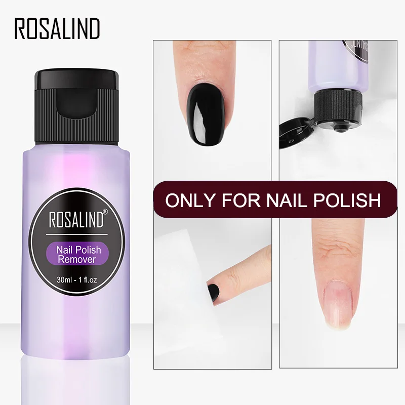 ROSALIND Remover Only For Nail Polish Remover Lint-Free Wipes Nail Clip Degreaser Art Tool For Manicure Nail Cleaner