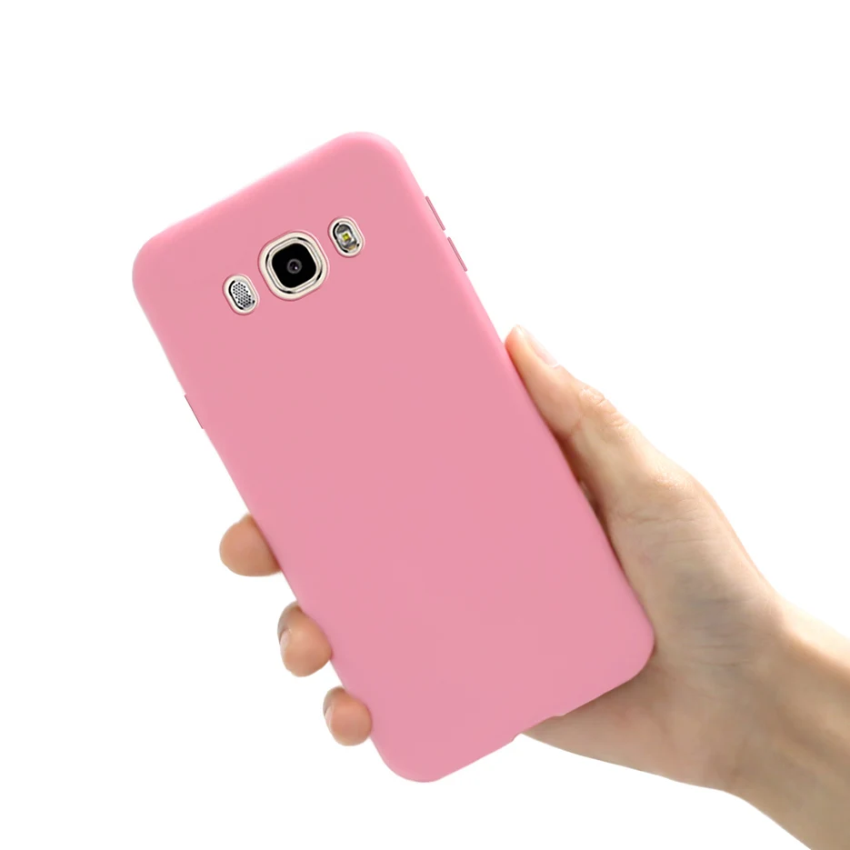 Funda 삼성 갤럭시 J7 2016 J710 케이스 귀여운 캔디 소프트 실리콘 커버 5.5 \'\'삼성 J7 2016 케이스 J710F 뒷면 커버 Coque