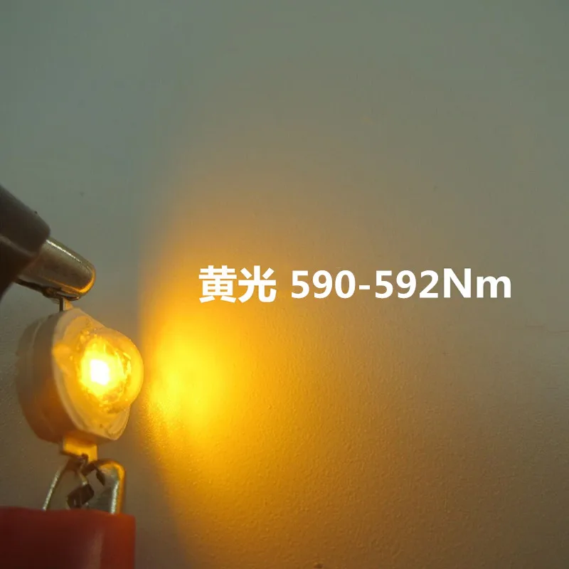10Pcs 1W 3W High Power LED Bulb  Red/Deep Red/Green/Blue/Yellow/ Light Taiwan Epistar Chip For DIY Spotlight Downlight
