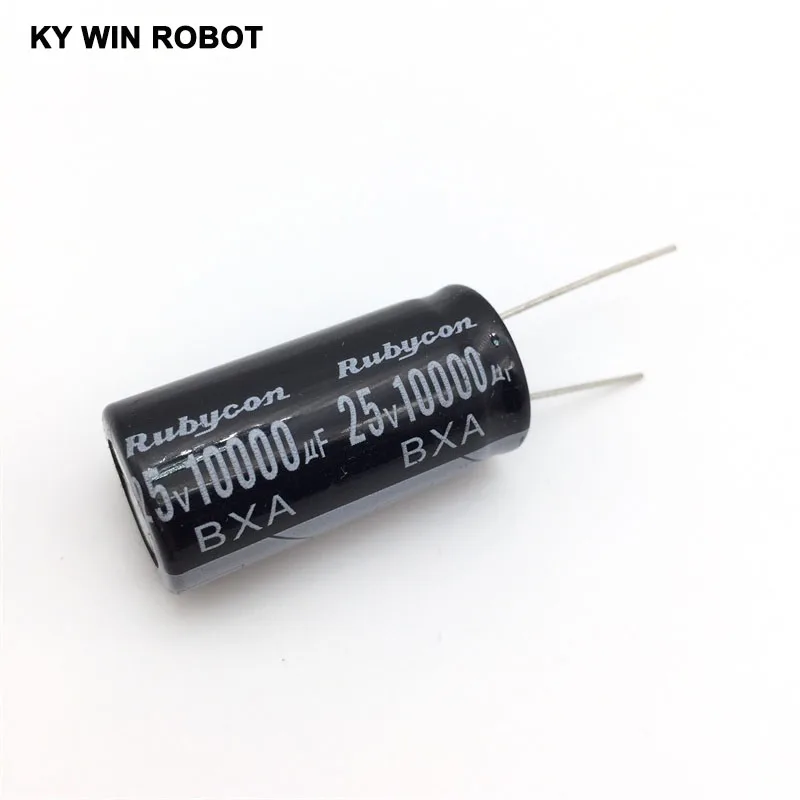 알루미늄 전해 커패시터, 25V/10000 UF, 25V/10000UF 전해 커패시터 크기 18*35mm 플러그인 25V 10000 UF