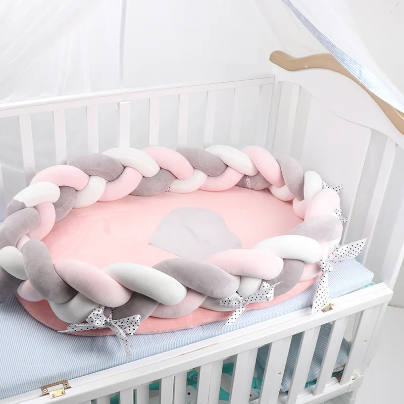 80*50Cm Draagbare Babybedje Nursery Reizen Opvouwbare Baby Bed Baby Peuter Slaap Nest Katoen Cradle Baby Cot wieg