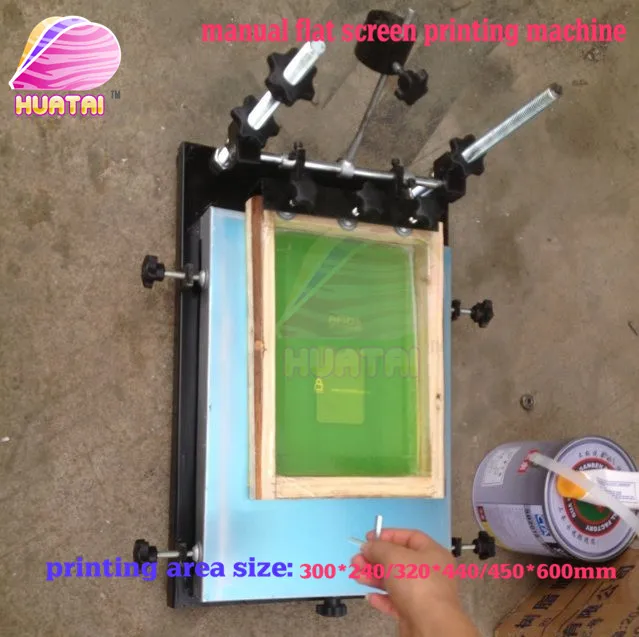 single color manual flat screen printing machine(24cm*32cm)aluminum plate good quality free shipping with fast delivery