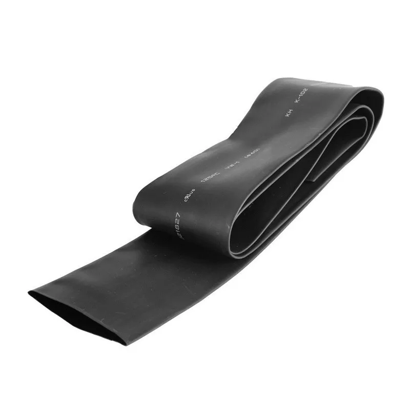 40mm Dia. Diameter Heat Shrinkable Tube Shrink Tubing 1Meter 3.28FT Black Color