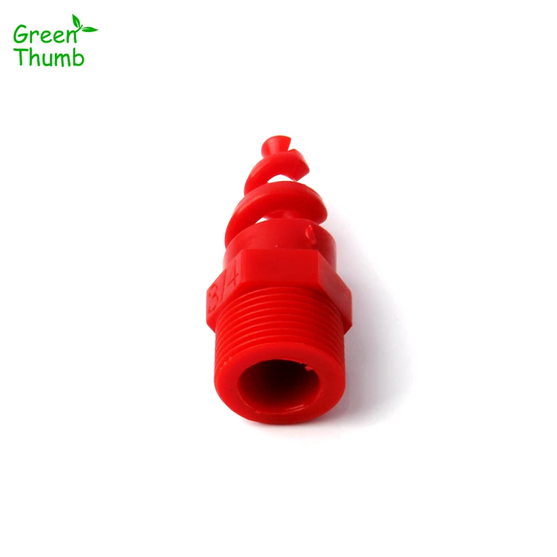 1-100pcs 3/4 Inch Male Thread Plastic Spiral Nozzle Red Atomizating Sprinkler Heads High Quality Irrigation Nozzle