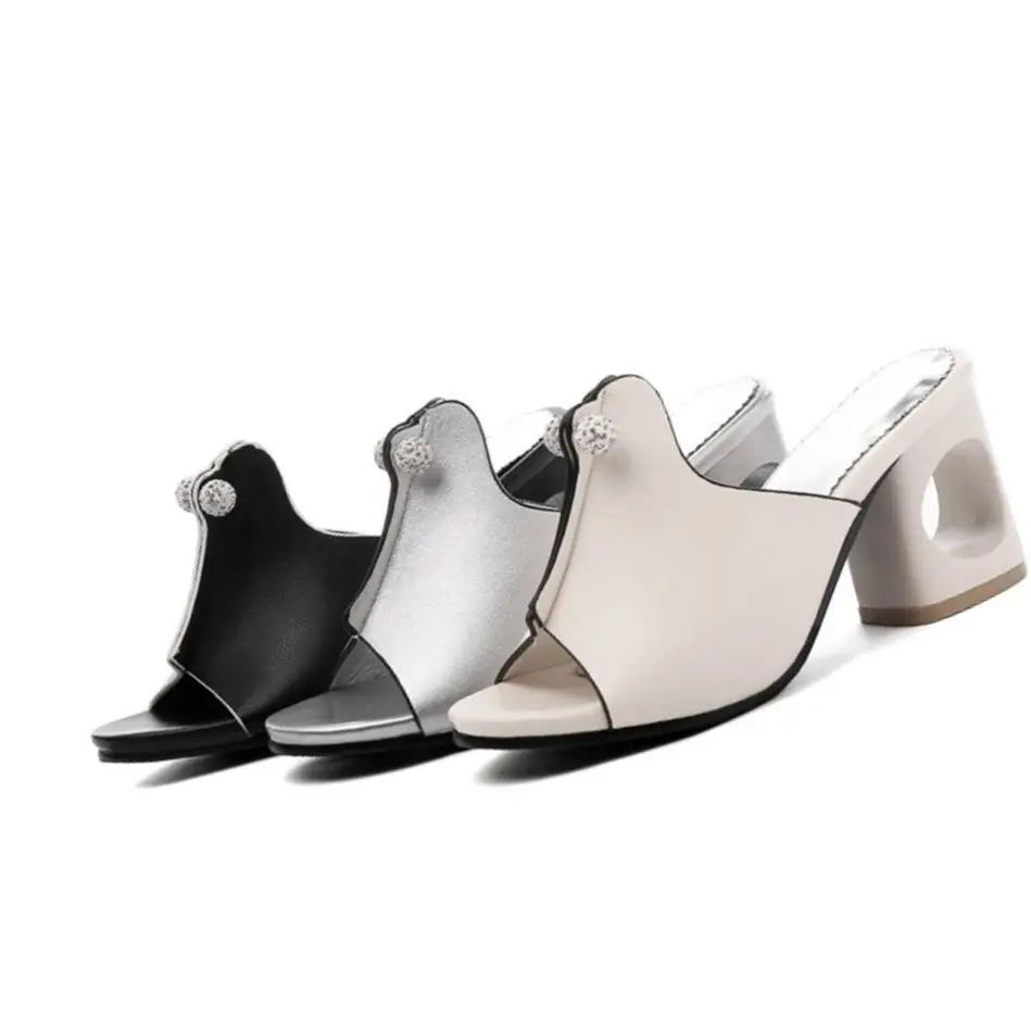 BLXQPYT Plus Big size women Summer Slippers Style Sandals Fashion Sexy Super High Heels (7 cm) Party Wedding Shoes Woman c9-97