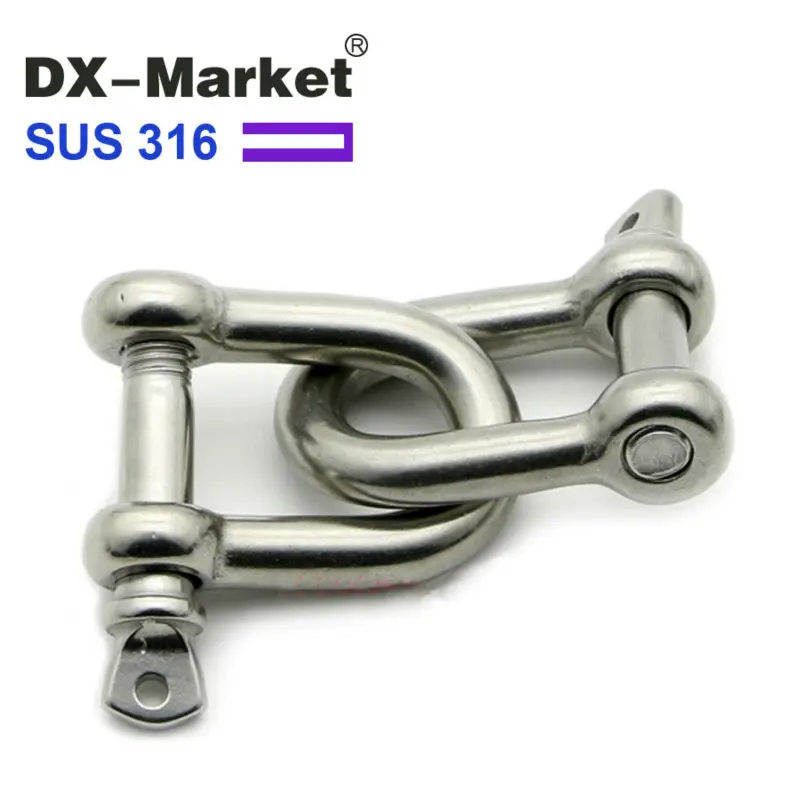 m22 , Chain D Rigging Shackle for Boat , 316 Stainless Steel Dee Type rigging , sus316 m22 dee shackle