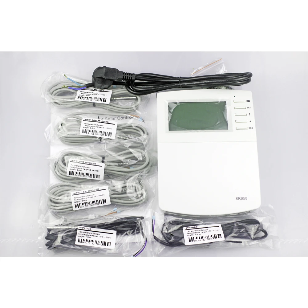 ( Old SR618C6 Updated ) Solar Controller SR658 with IPWM2 Including 19 Systems 8 Sensors Swimming Pool Heating System