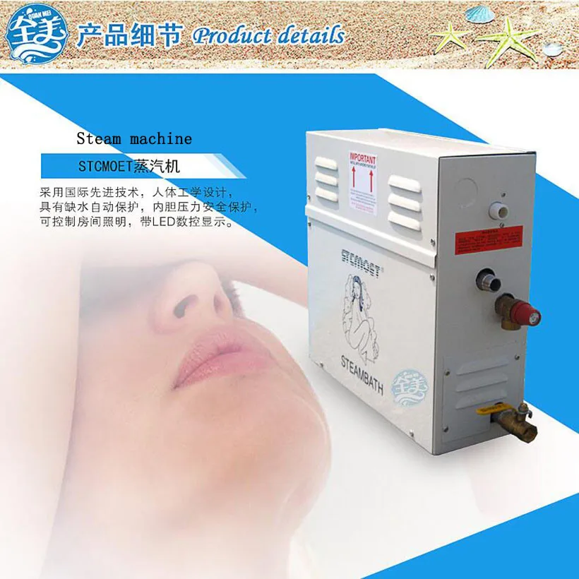 3KW Home use Steam machine Steam generator Sauna Dry stream furnace Wet Steam Steamer digital controller ST-30