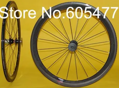 Clincher wheelset -  Full Carbon Road Bike Clincher Complete wheelset 60mm