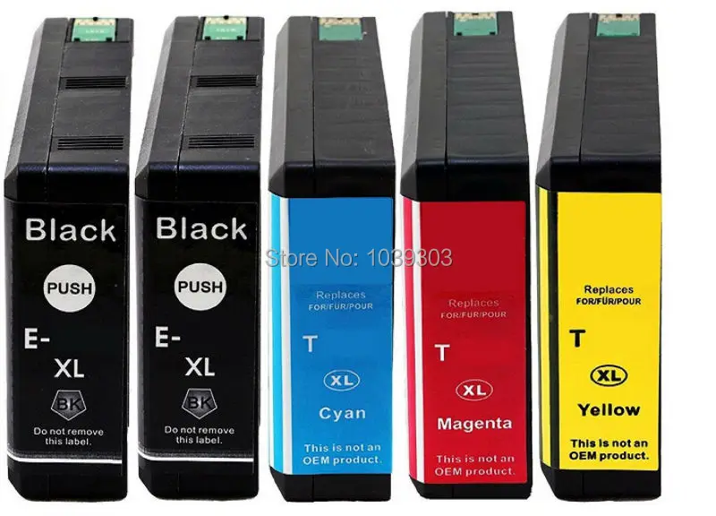 

5 PK Compatible ink cartridge Epson T786XL786XL E786XL 786 for Epson WorkForce Pro WF-4630 4640 5110 5190 5620 5690