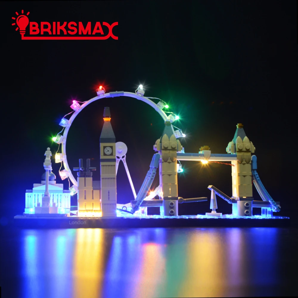 Briksmax led light up kit para 21034 londres blocos de construção conjunto (para não incluir o modelo) brinquedos para crianças