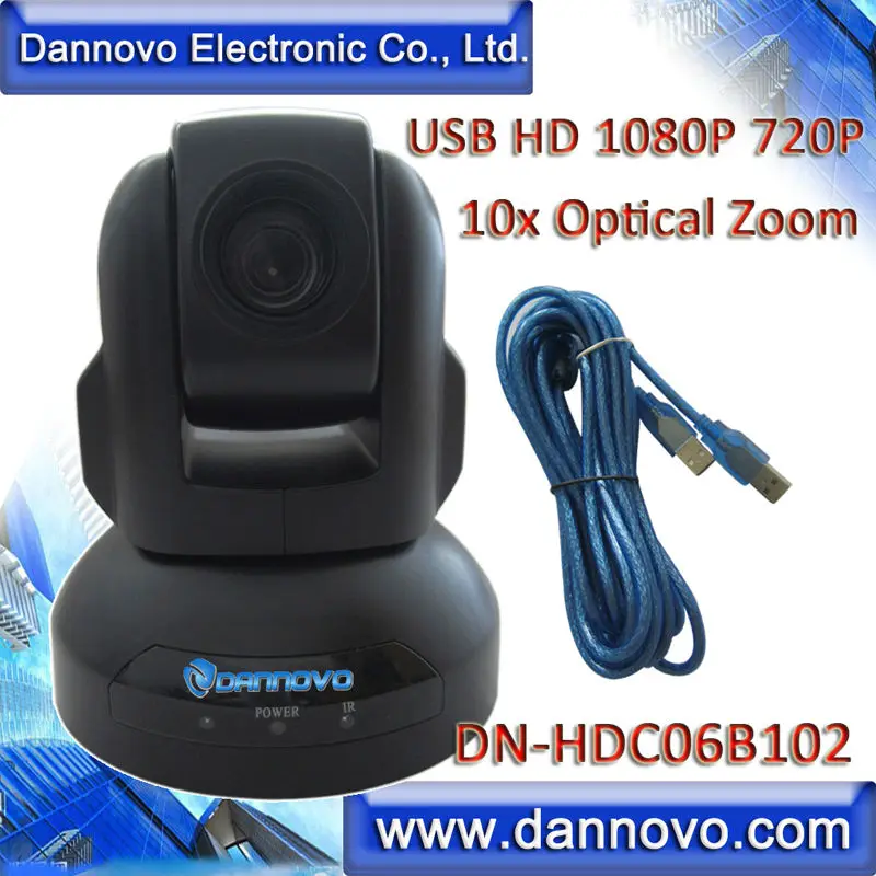 Free Shipping DANNOVO HD USB Web Conferencing Camera,10x Optical Zoom HD 1080P WebCam(DN-HDC06B102)