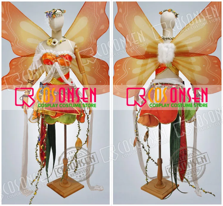 COSPLAYONSEN Love Live! After awakening Kousaka Honoka Land of Fairies Ver Cosplay Costume With wings