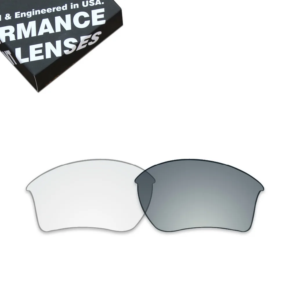 

Millerswap Replacement Lenses for Oakley Half Jacket 2.0 XL Sunglasses Photochromic Clear Color (Lens Only)