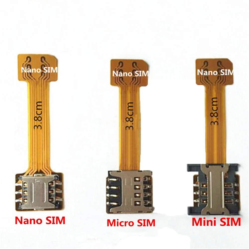 5Pcs/lot Hybrid Double Dual SIM Card Micro SD Adapter for Android Extender 2 Nano Micro SIM Adapter For XIAOMI REDMI NOTE 3 4 3s