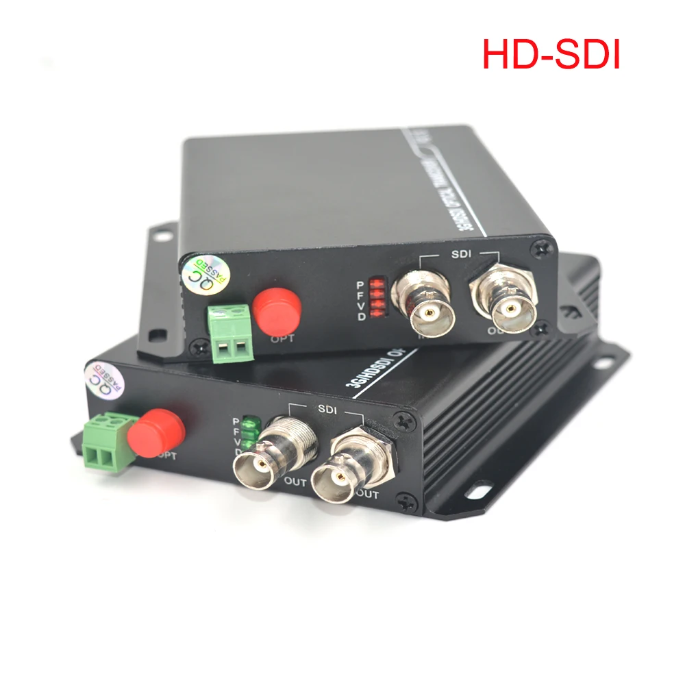 

HD-SDI Video Audio Fiber optic Media converters Transmitter and Recevier with RS-485 data for SDI cameras CCTV