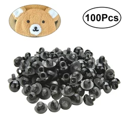 100pcs Black Craft Round Buttons Eyes Buttons Mushroom Beads Sewing Shank Animal Eyes Resin 11mm DIY Buttons Accessories