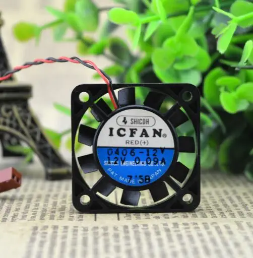 

ICFAN S0406-12V 12V 0.09A 4cm 4006 Two-wire High Temperature Resistant Fan