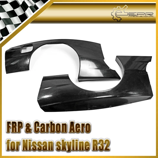 Car-styling FRP Fiber Glass RB Style Rear Over Fender With Fiberglass Extension 4pcs Mudguard For Nissan R32 GTR Wide Body