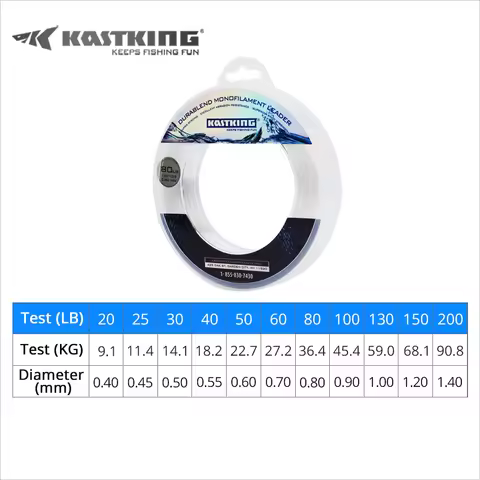 KastKing 20-200LB 110M 0.40-1.40mm 나일론 낚시 라인 슈퍼 강한 부드러운 모노 필라멘트 리더 라인 보트 낚시를위한 물린 방지