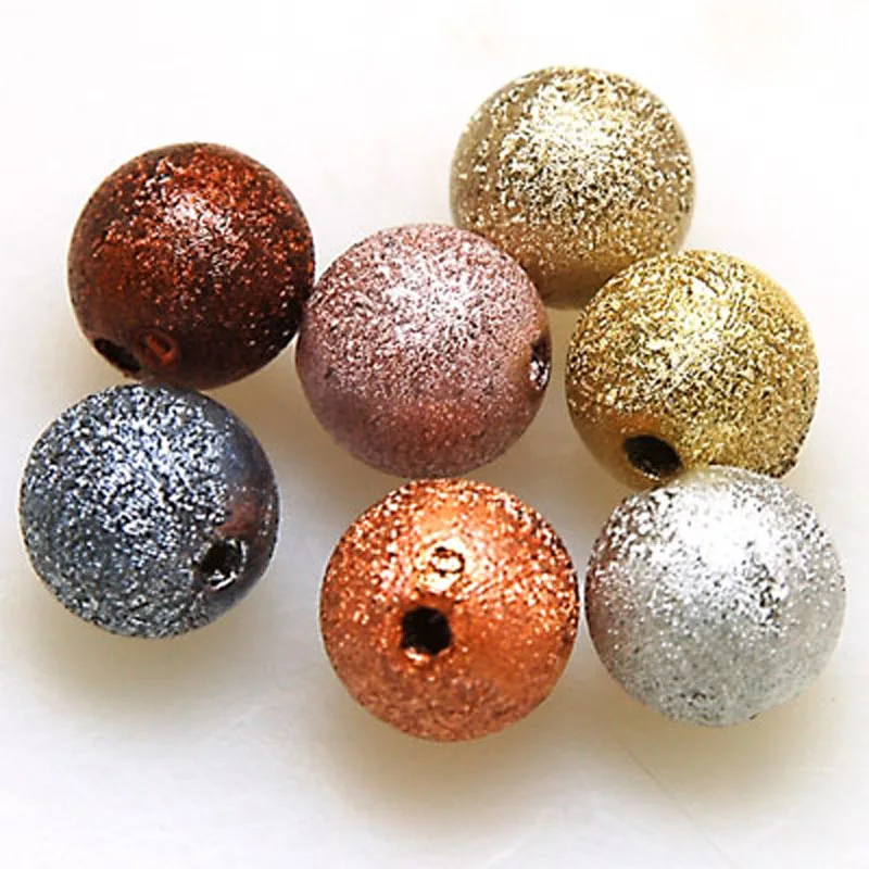 

Loose beads 10mm shimmering round plastic wrinkle beads,random mixed color,sold of 500pcs