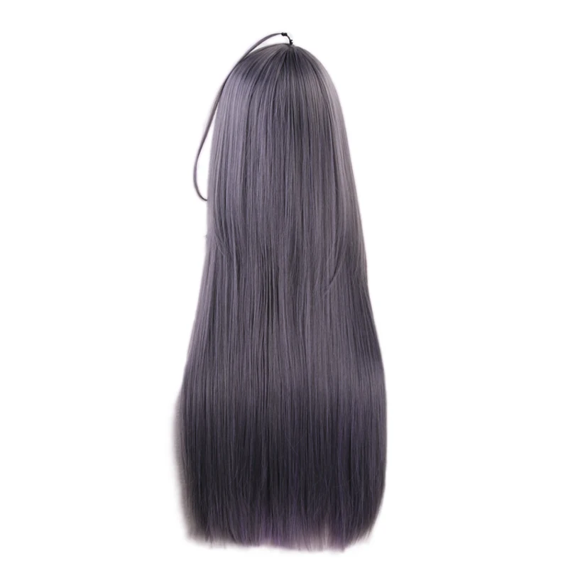 Divisione Rap Battle Ipnosi MIC JAKURAI JINGUJI Parrucca lunga diritta Cosplay Parrucche sintetiche per capelli Costume + Protezione per parrucca