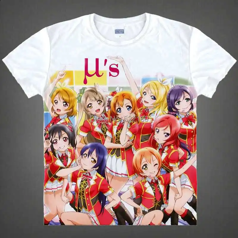 Japanese Love Live! School Idol Project anime  t-shirt Honoka Kosaka shirt Cosplay christmas halloween coolprint