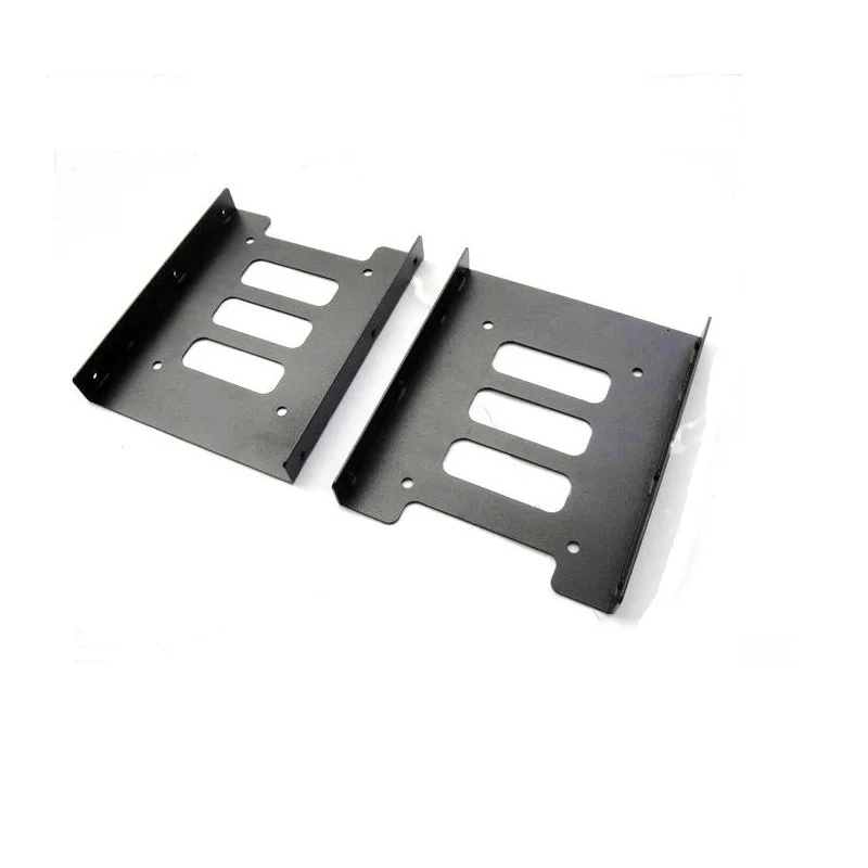 Black 2.5" SSD to 3.5" Bay Caddy Tray Hard Drive HDD Mounting Dock Bracket Adapter Converter Frame For PC Computer