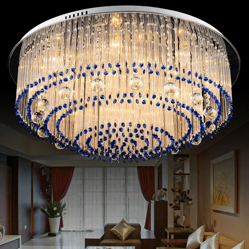 

led Crystal ceiling light living room circular modern restaurant bedroom study ceiling lamps ZA911512