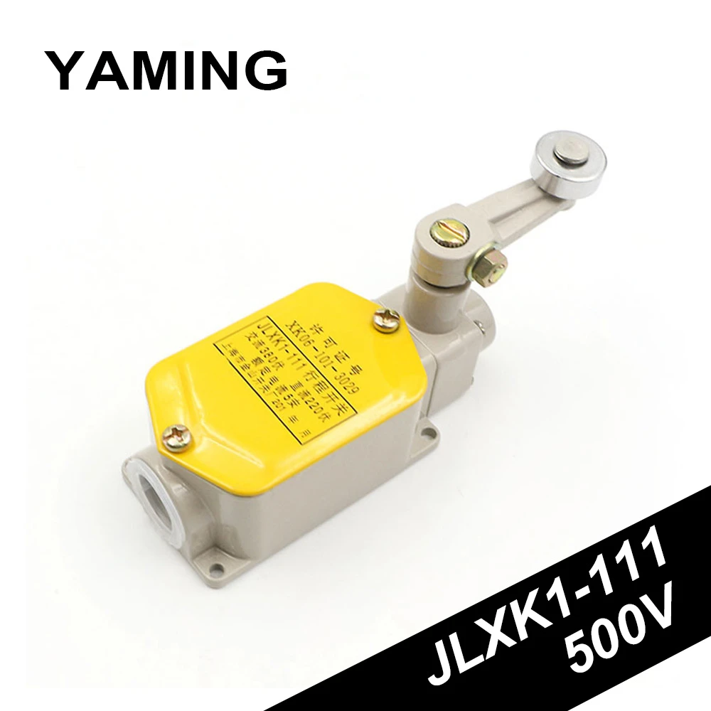 Stroke Switch JLXK1-111 Single Wheel Security Type Automatic Reset Roller Lever Enclosed Momentary Rotary Actuator Limit Switch