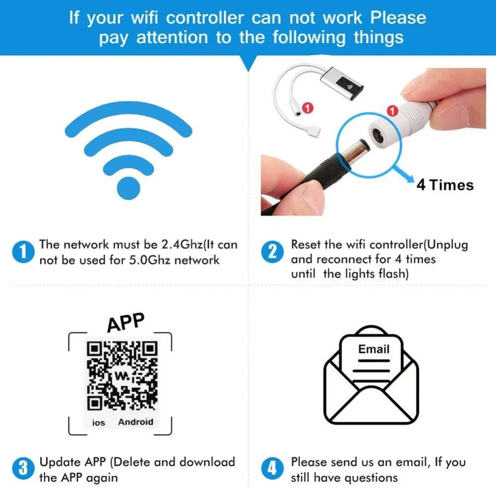 Беспроводной смарт-контроллер Timethinker с Wi-Fi для светодиодной ленты