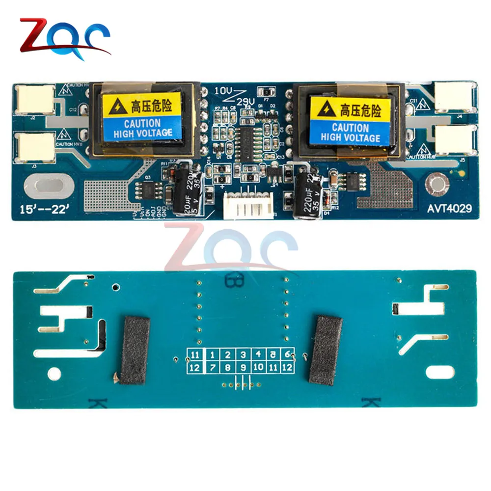 4 lampada Inverter Universale CCFL Inverter Bocca Piccola Uscita 10V-30V per 15-24 pollici LCD display del Monitor con 4 Cavo