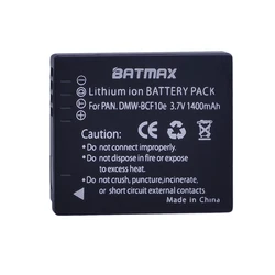 1400mAh DMW-BCF10 DMW BCF10E Battery for  Panasonic Lumix DMC-TS2 DMC-TS3 DMC-TS4 DMC-F3 DMC-FH1 DMC-FH3 DMC-FH20 DMC-FH22 D