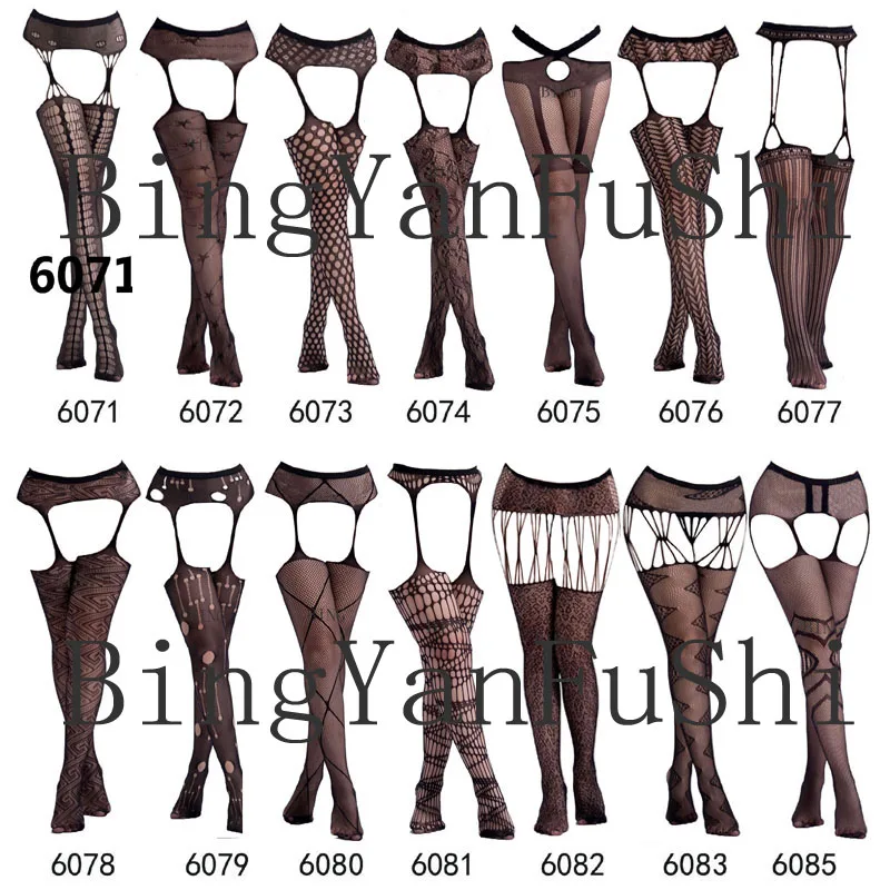 

Hot 27 Styles Women Sexy Pantyhose Female Black Fishnet Tights Lady Thigh High Stocking Jacquard Sheer Hosiery Stockings S04-2