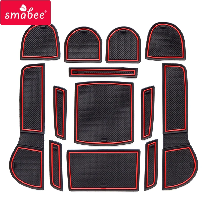 smabee Gate slot pad For SUBARU LEVORG 2016-2018  Interior Door Pad/Cup Dust mats Water Coaster Non-slip