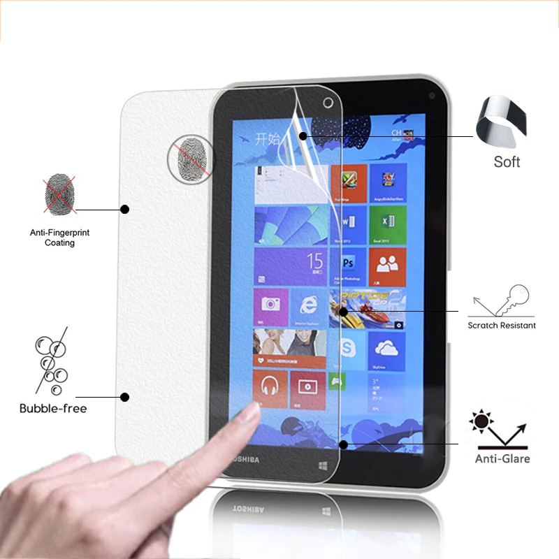 

Premium Anti-Glare Screen Protector Matte Film For Toshiba Encore mini WT7-C16 7.0" tablet anti glare matte Guard panel + tools