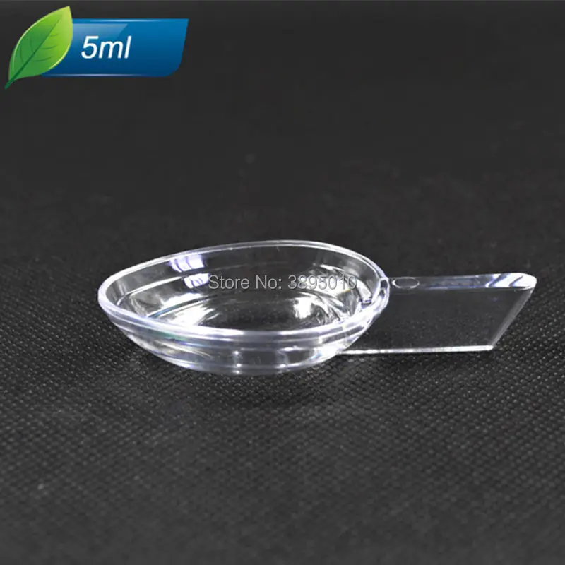 Mini Cosmetic Spatula Scoop clear Plastic Spoon with Scale Facial Mask stick Disposable Makeup Maquillage Tools F382