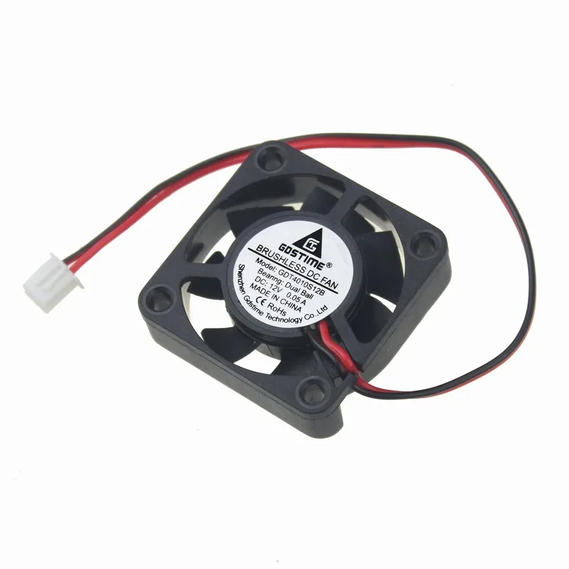 

2 Pcs Gdstime 3D Printer Fan 40x40x10mm Mini DC 12V Ball Bearing 4010 VGA Heatsink Cooling Fan 40mm 4cm Cooler