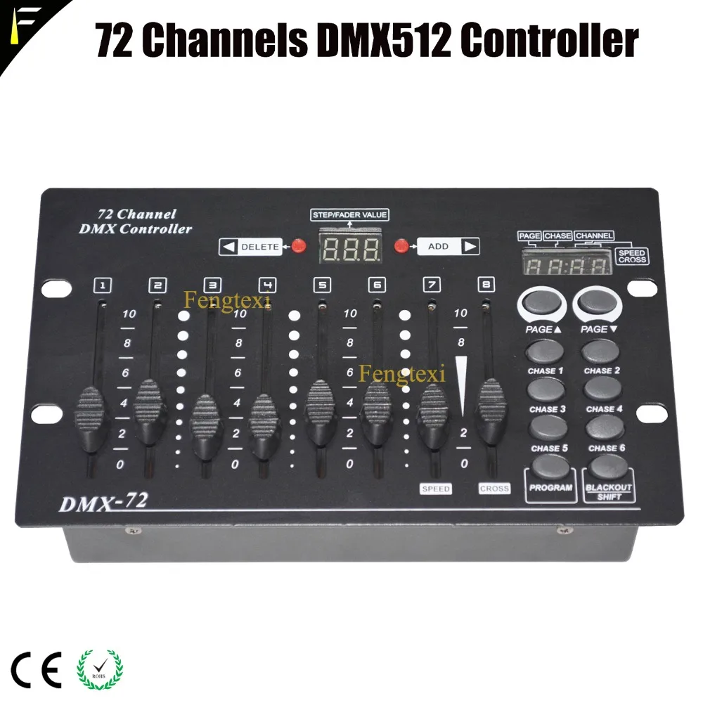 Newest Digital Display 72 Channels DMX512 Mini Simple Console Party Bar KTV 72CHS Controller Stage Light Control Board Device